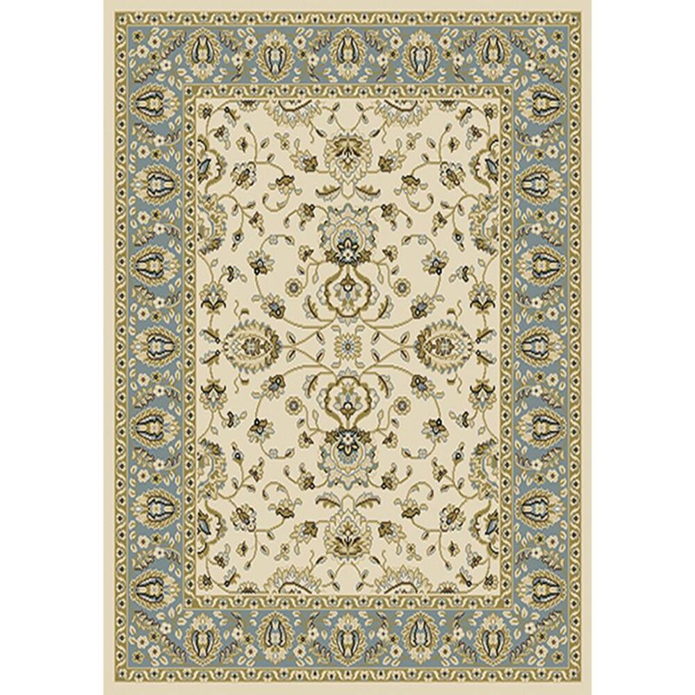 Home Dynamix Area Rugs: Optimum Rug: 919-128 Ivory Blue: 5'2"x7'4" Rectangle